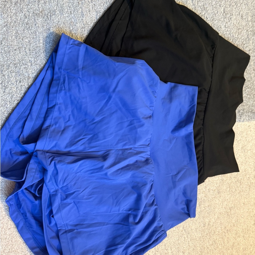2 pack HALARA Blue and black Athletic Skorts